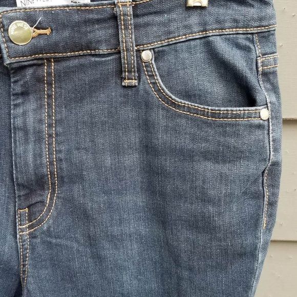 Nine West Kick Flare  Ankle Frayed Jeans Size 12 - Picture 6 of 9